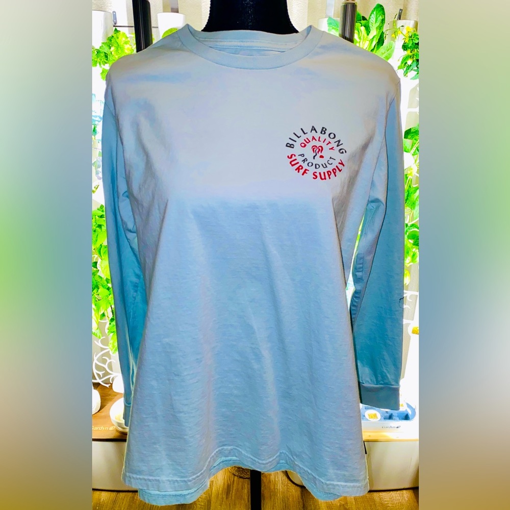 Billabong Long-Sleeved Sea Foam Green tee shirt